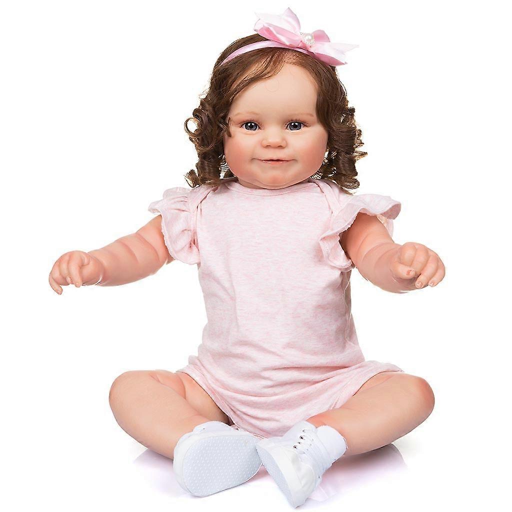 Brinquedo de Simulação de 19 polegadas para Casa de Bonecas Interativas Reborn de Bebê Meninas