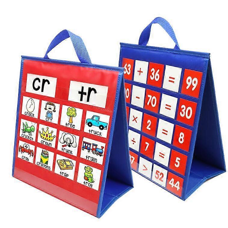 Children's Card Pocket Chart For Desktop Teaching