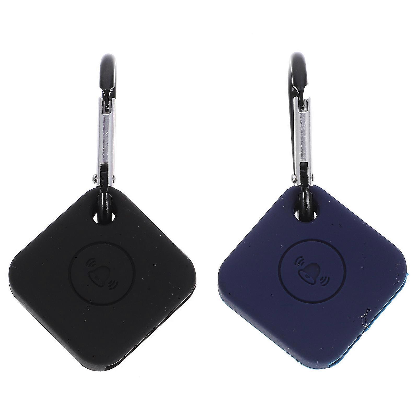 2Pcs Portable Silicone Wireless Smart Case Compatible for Tile Mate Pro Black Blue