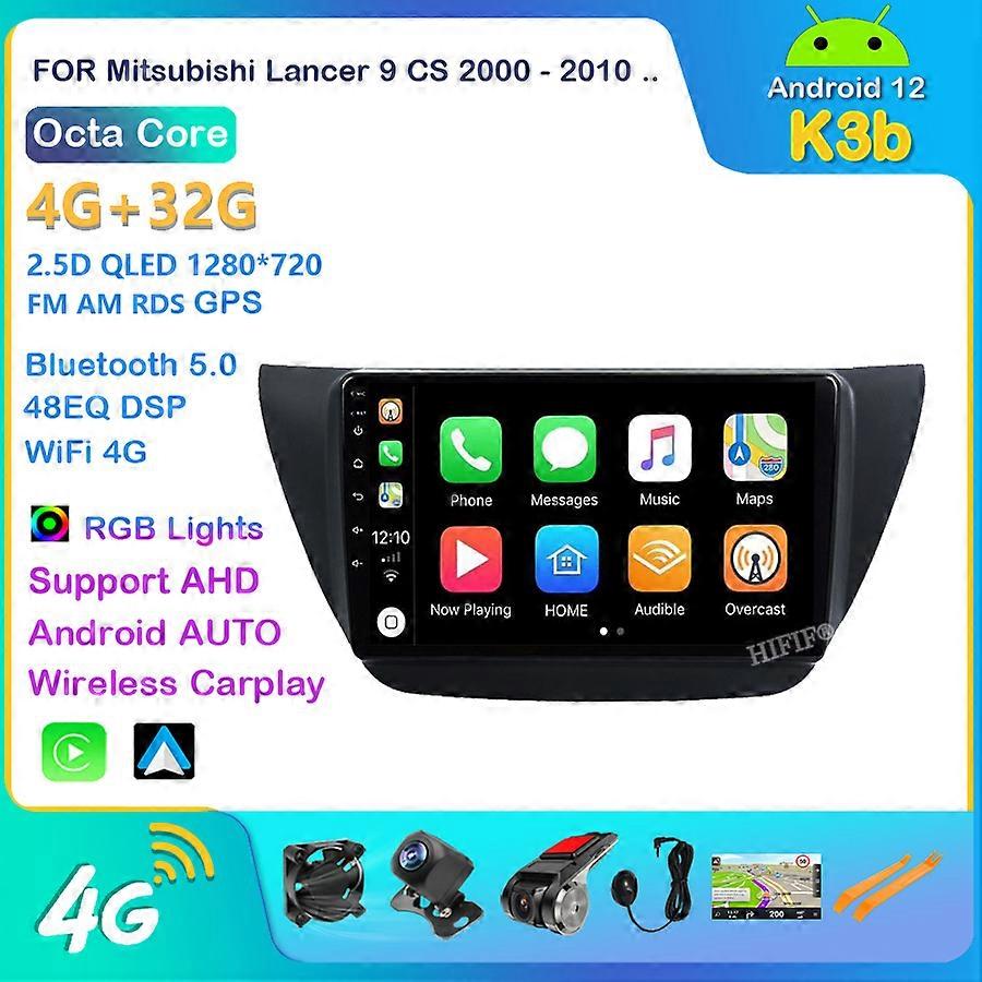 Carplay 8-Core DSP Android 12 Lettore Auto Radio Navigazione GPS Per Mitsubishi Lancer 9 Lancer ix 2006-2010 Autoradio WiFi Player