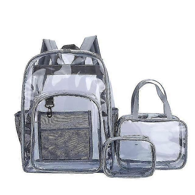3pack Clear Backpack Set Upgraded Clear Bag