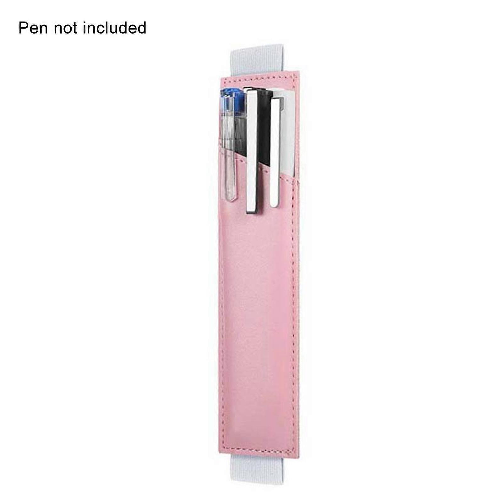 Qinhai Pen Holder Multifuncțional De Înaltă Duritate Din Piele Artificială Bandă Elastică Notebook Pen Pouch pentru școală