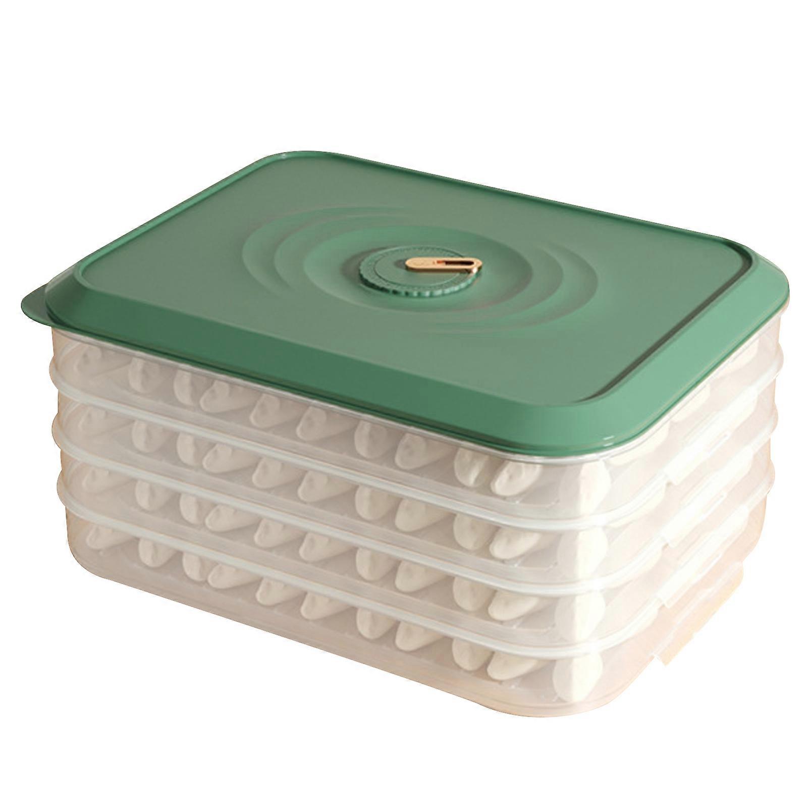 Dumpling Organizer Stackable Cold Retention PP Convenient Use Refrigerator Organizer Kitchen Supplies