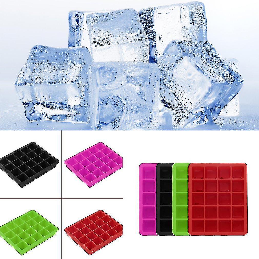 20-cavity Large Cube Ice Pudding Jelly Maker Mold Mould Tray Silicone Tool