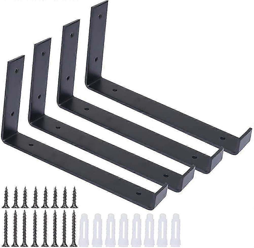 4pcs Shelf Brackets, Rustic Heavy Duty Brackets, Scaffold Shelving Industrial