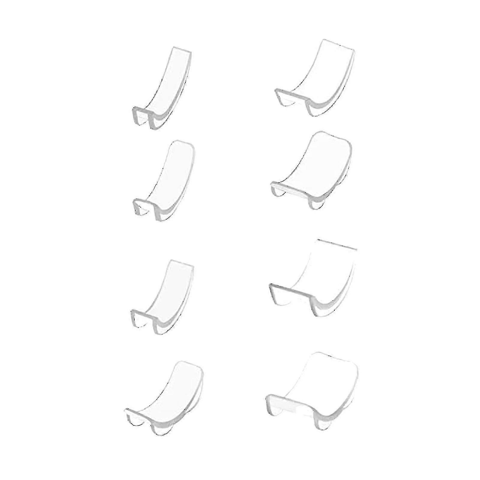 Set 8pcs Ring Re-sizer 8 Sizes Silicone Invisible Ring Size Adjuster Reducer