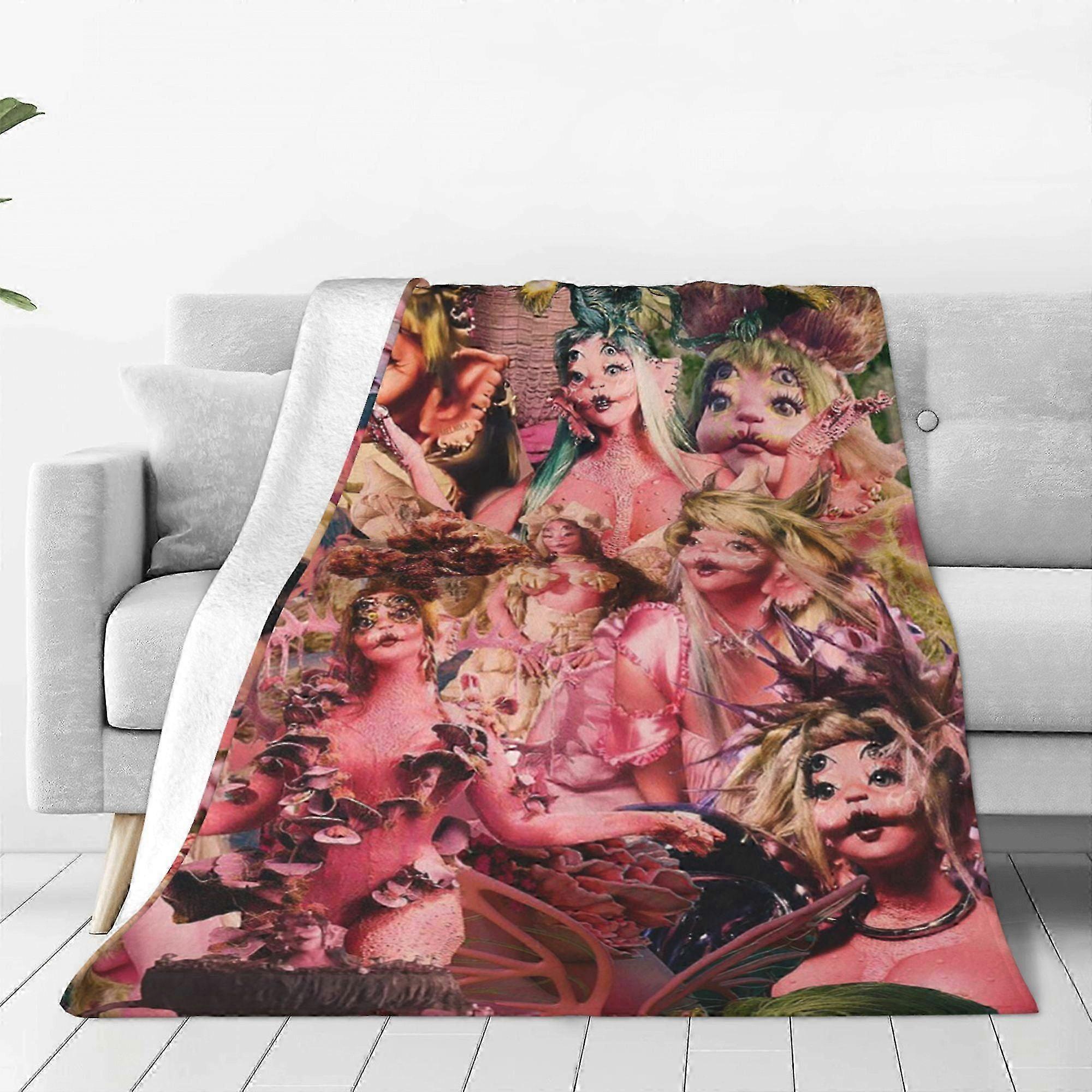 t2 Blanket Spotify Melanie Martinez Blanket Throw Lightweight Soft Air Conditioning Flannel Blankets for Bed Couch Sofa Party Decor Blanket bn2