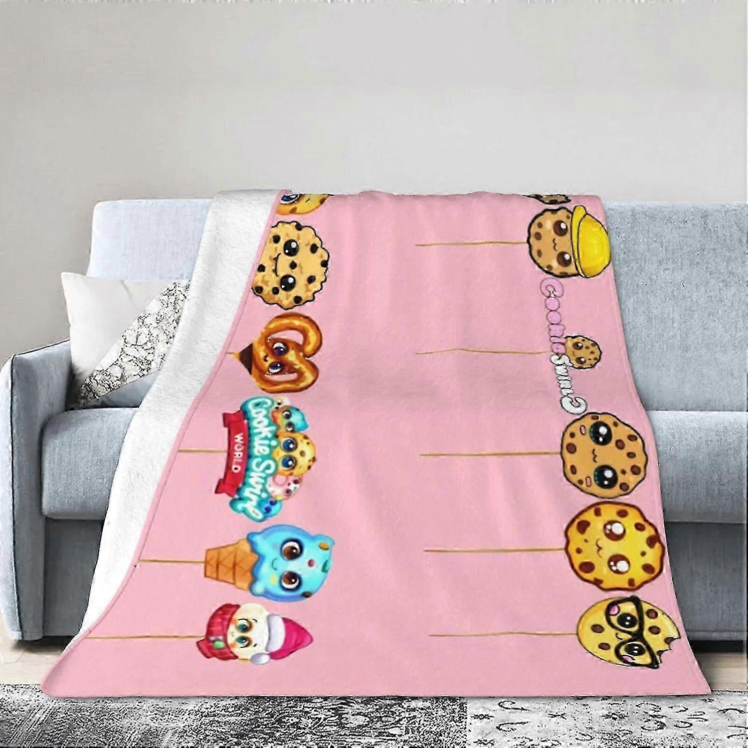 t292 Cobertor Cookie Anime Redemoinho C Cobertor Lance Cobertores Ultra Macio Flanela Leve Cobertor bn292