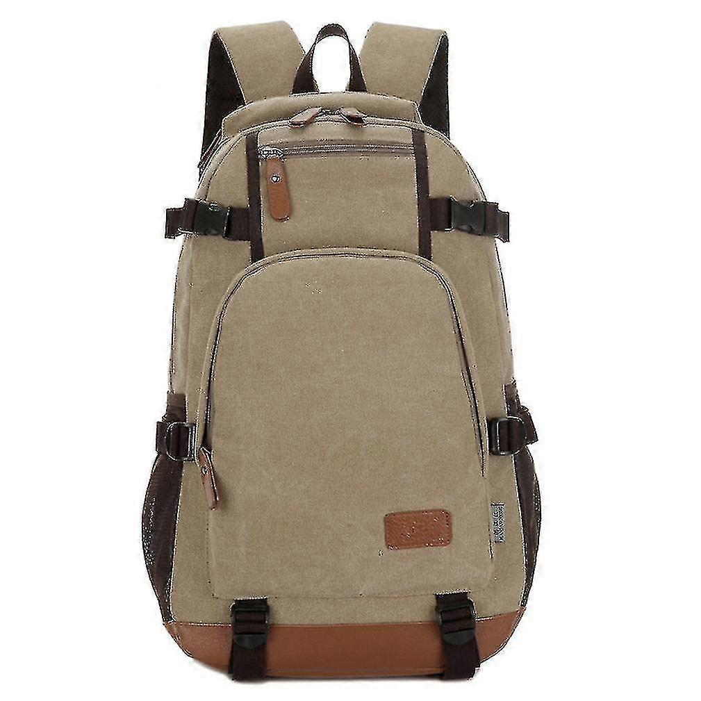 Man Canvas Laptop Backpack 15'' Casual Style Brown