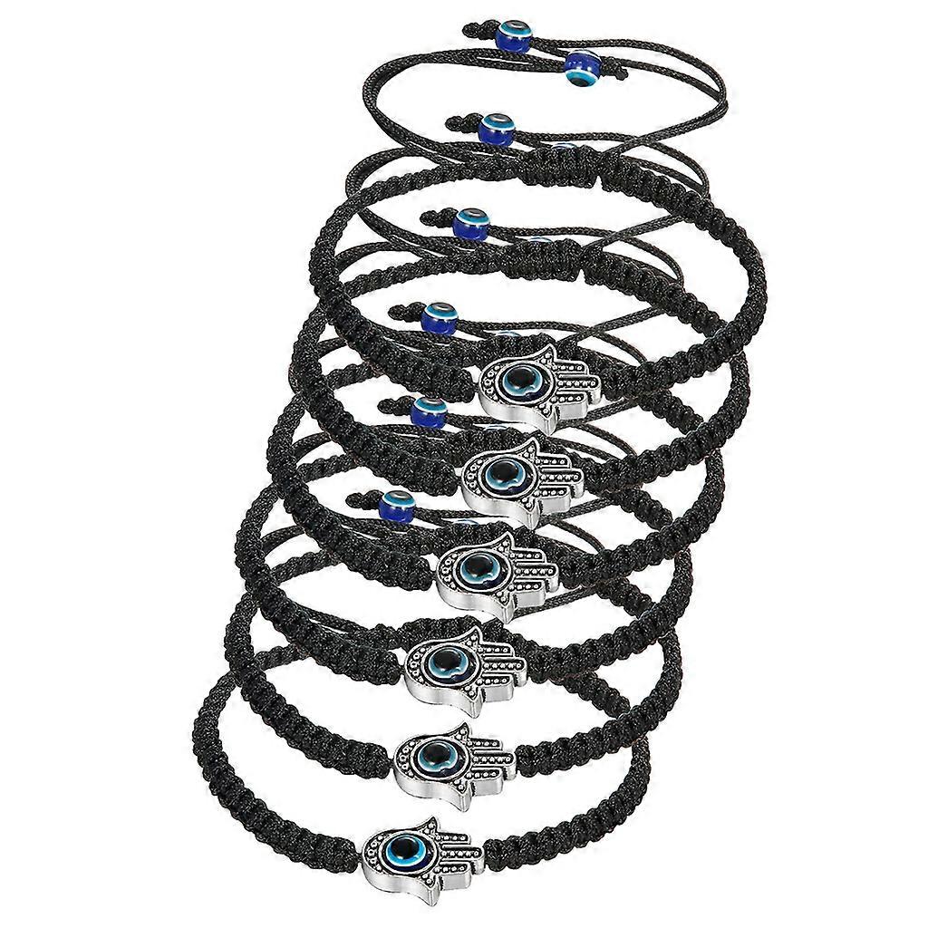 6/9 Pcs for Evil Eye String Bracelets Adjustable Rope Cord Thread Braided Bracel