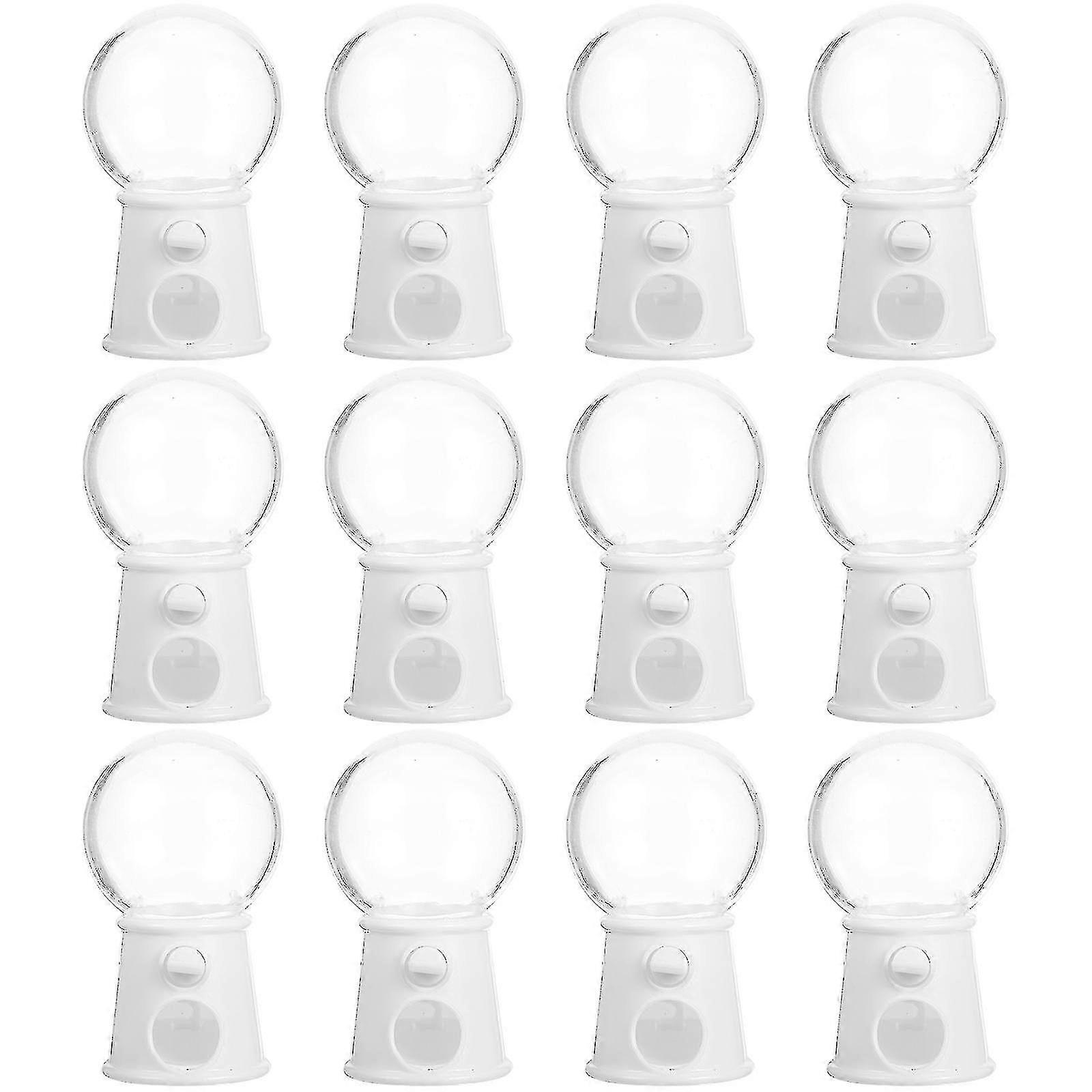 12 قطع مصغرة آلات غامبول جميل موزع الحلوى الإبداعية الزفاف حلوى مربع كعكة ديكور