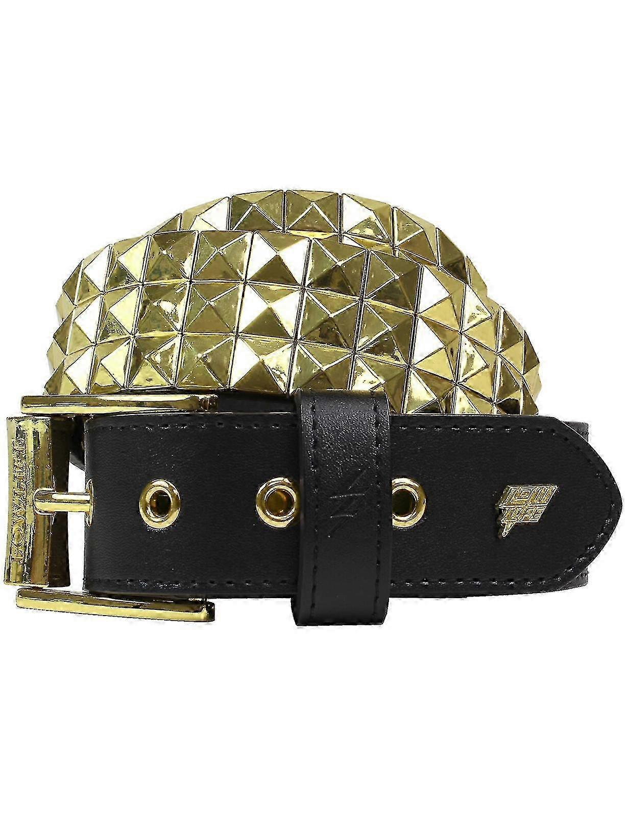 Triple Studded Leather Belt