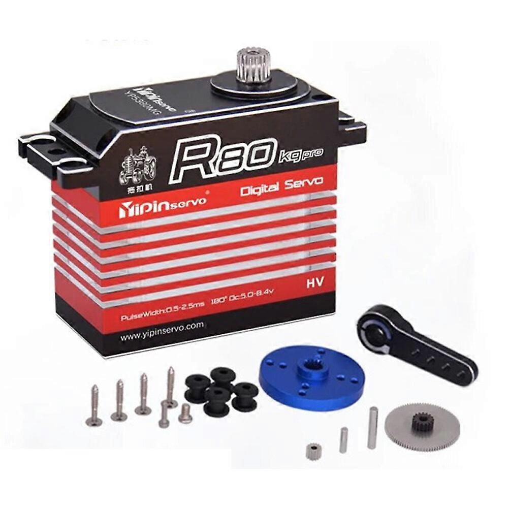 Yipinservo 80KGPRO Coreless Digtal Servo Full Metal Gear Waterproof Large Torque Motor For RC Crawle