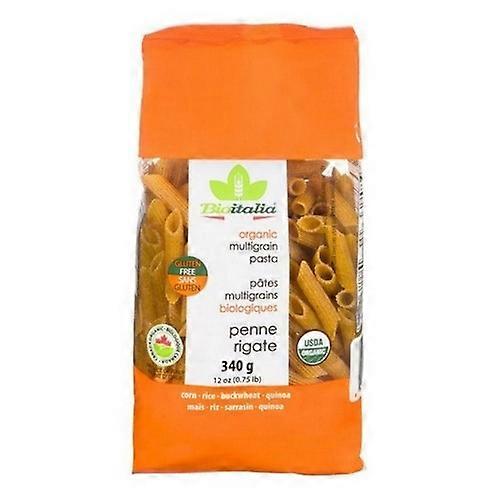 Bioitalia Organic Penne Rigate Multigrain, 340 Grams (Case Of 12)