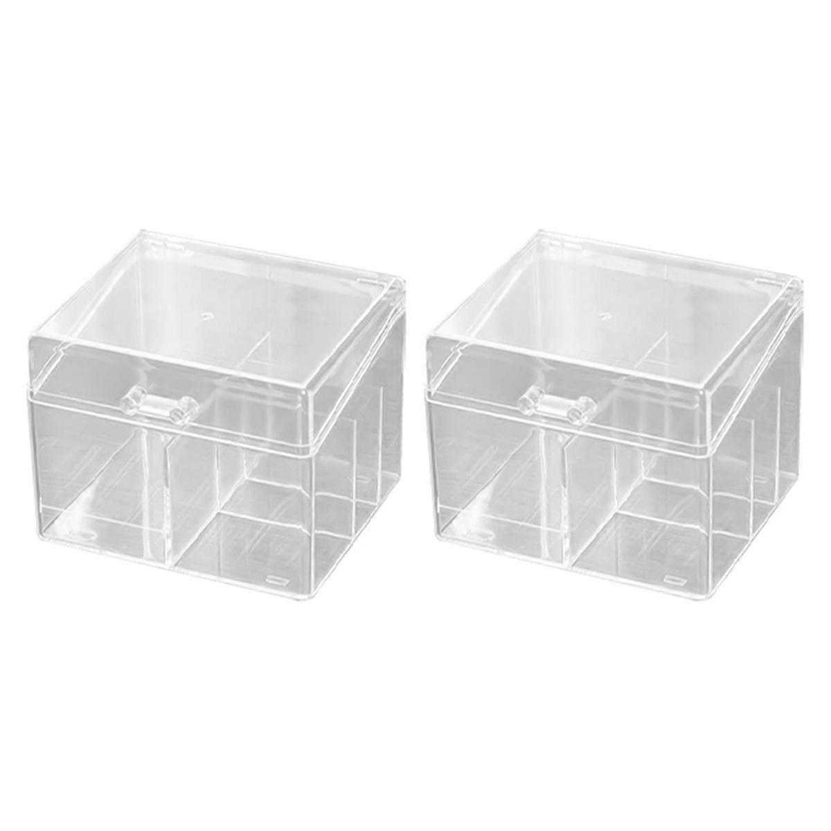 Postcard Sticker Storage Box Rectangular Translucent Packaging Box Dust-Proof Jewelry Storage Box C