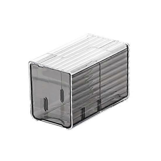 Clear Box Space-Saving Plastic Wall-Mounted Storage Storage Box Swab Pads Makeup Organizer Home