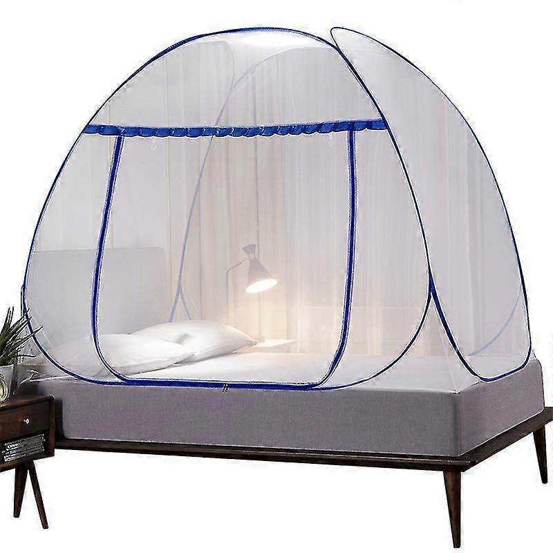 Pop Up Mosquito Net For Double Bed, Large Portable Tent Travel Double Door Zipper Bed Net, Easy Installation, Fine Mesh, For Bedroom Outdoor Camping