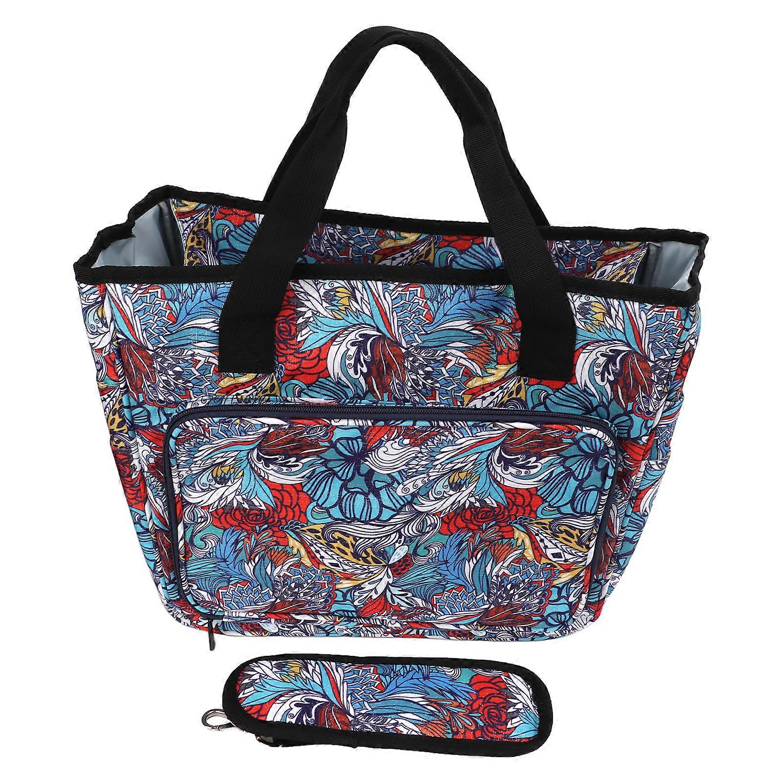 Crochet Storage Bag Unique Design Durable Material Detachable Adjustable Knitting Needle Organizer