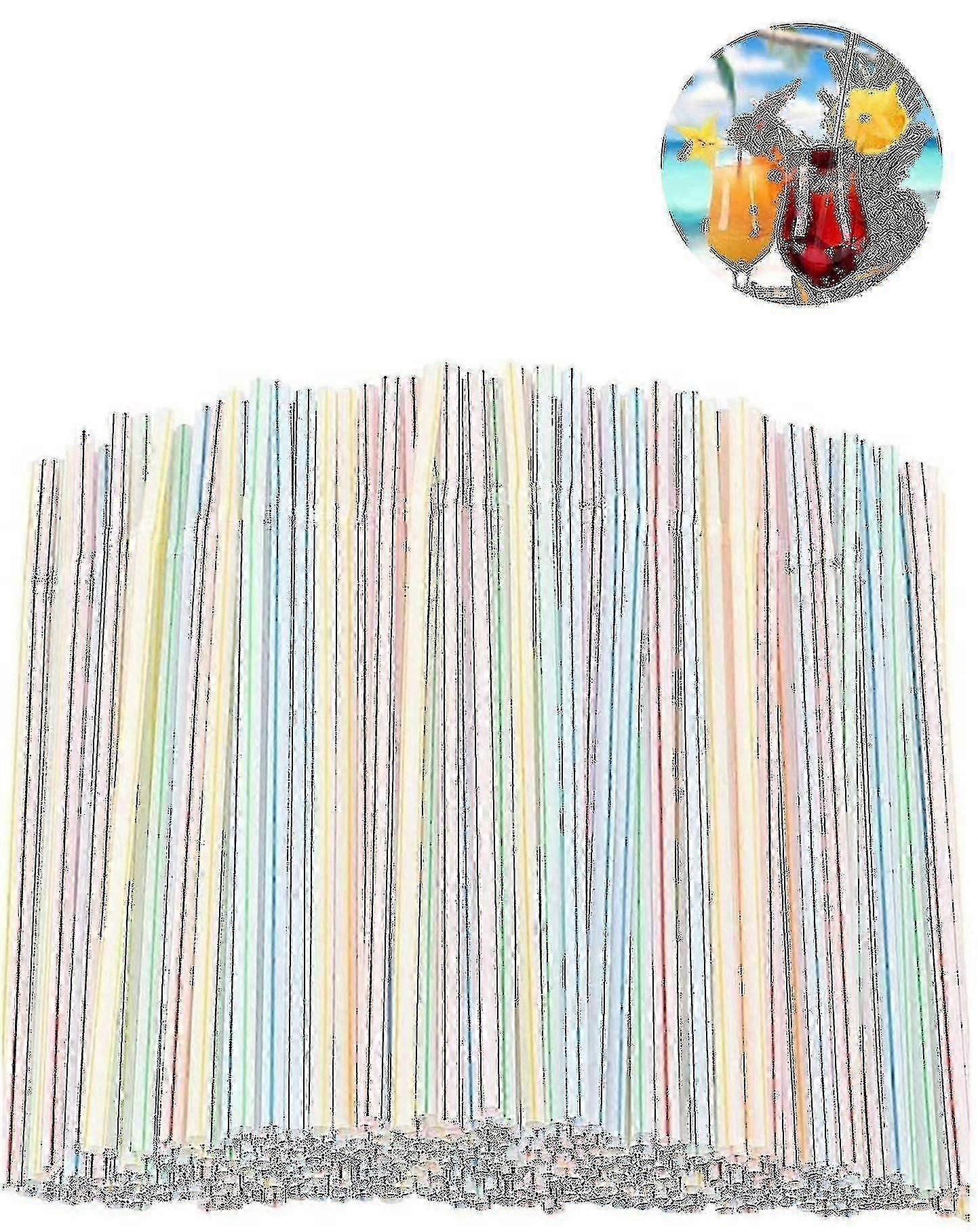1200pcs Plastic Straws Plastic Drinking Straws-flexible Plastic Straws---product Code 22356