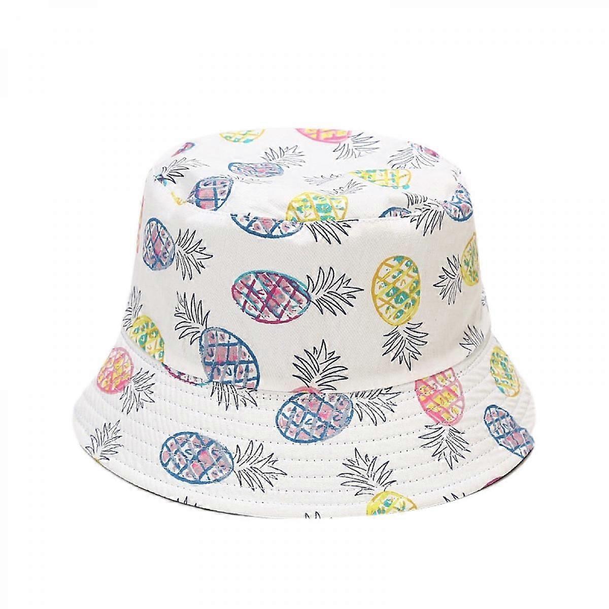 Wekity Cute Bucket Hat Beach Fisherman Hats for Women, Reversible Double-Side-Wear Unisex (HATD018)