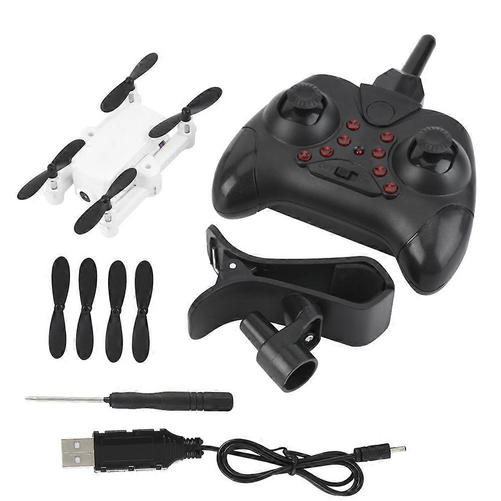 L102 Mini Foldable WiFi Remote Control Quadcopter LED Headless Mode RC Drone (White 1080P)