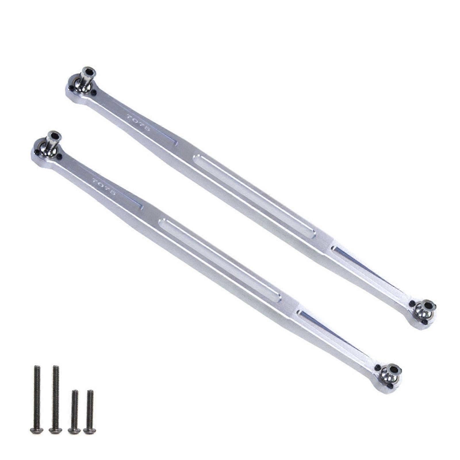Model Replacement Part Steering Rod Set for 1:7 Remote Control Truck Car Toy for WideMaxx Crawler Car Model Boys Teens Silver