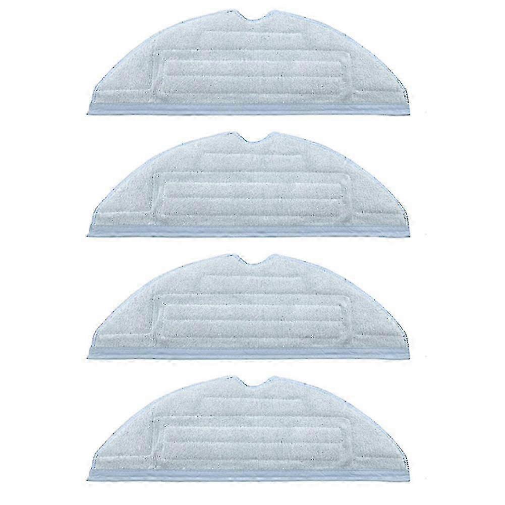 4 Pack Vacuum Mop Pads Replacement For Roborock T7s T7s Plus