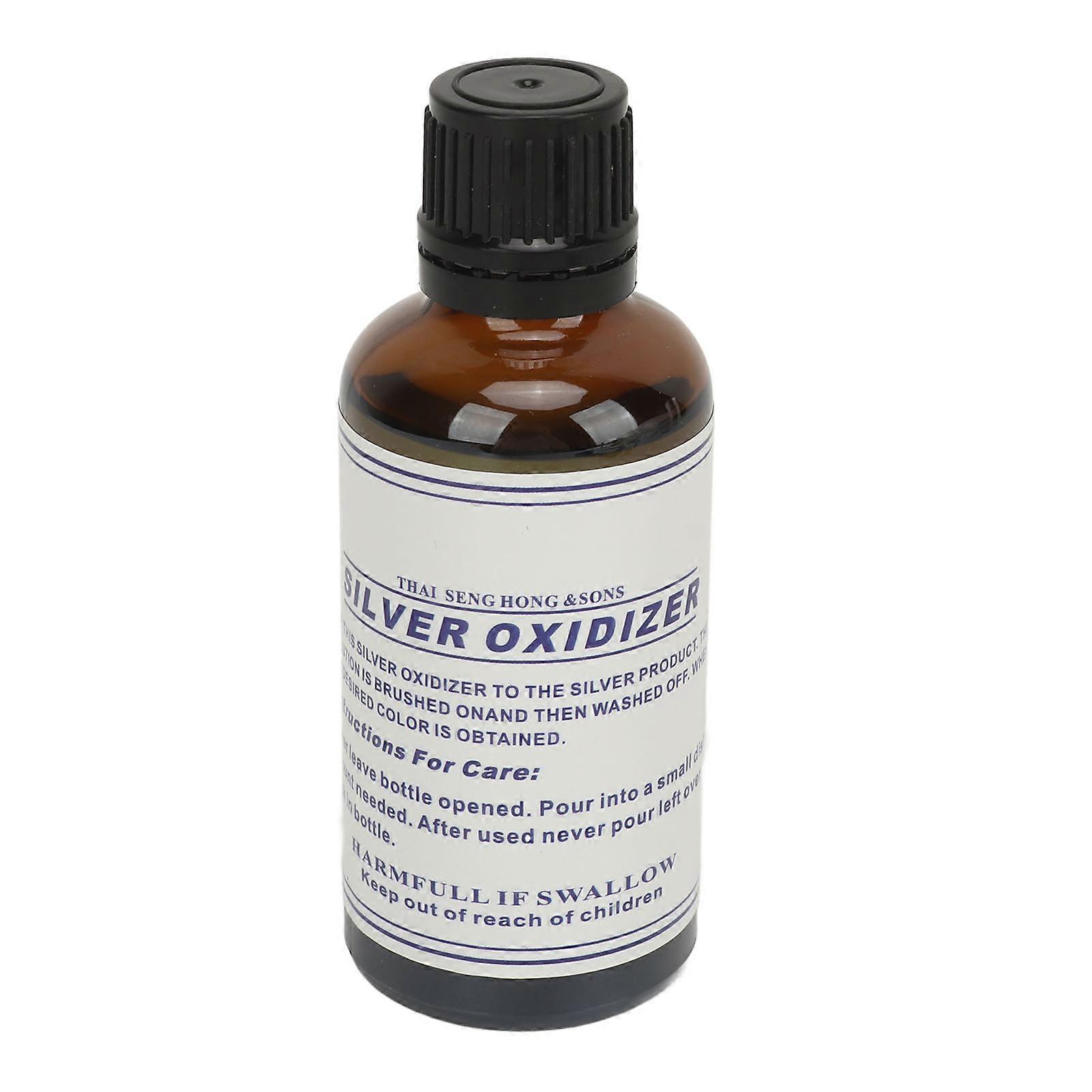 Silver Oxidizer Solution Jewelry Making Black Fast Acting Vintage Effect Sterling Silver Oxidzer 50ml