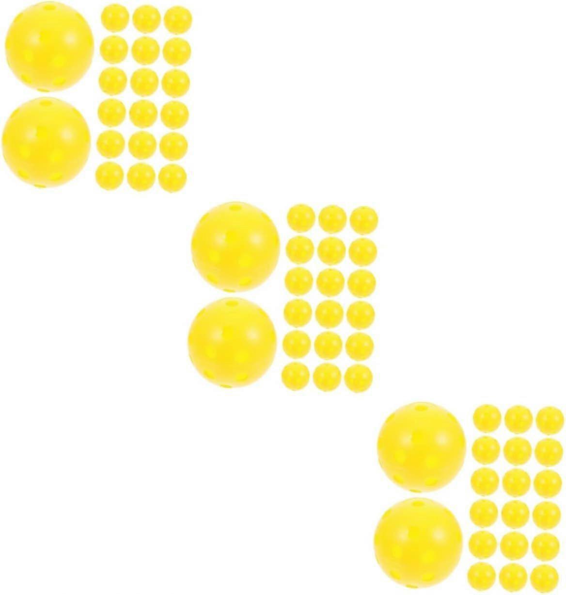 100 Pcs Golf Practice Ball Hole Ball Multicolor Hdpe