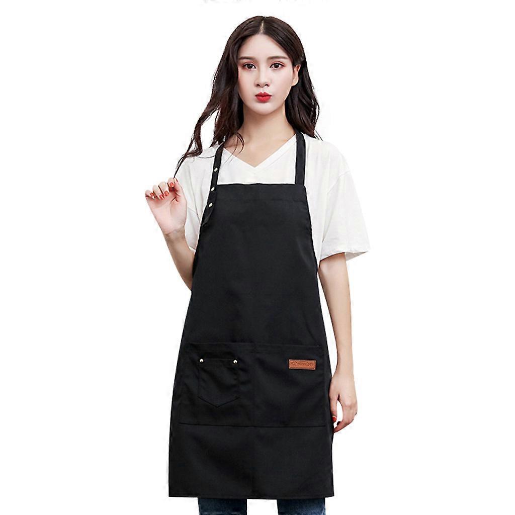 Canvas Pockets Apron Butcher Crafts Baking Chefs Kitchen Cooking BBQ Plain Durable