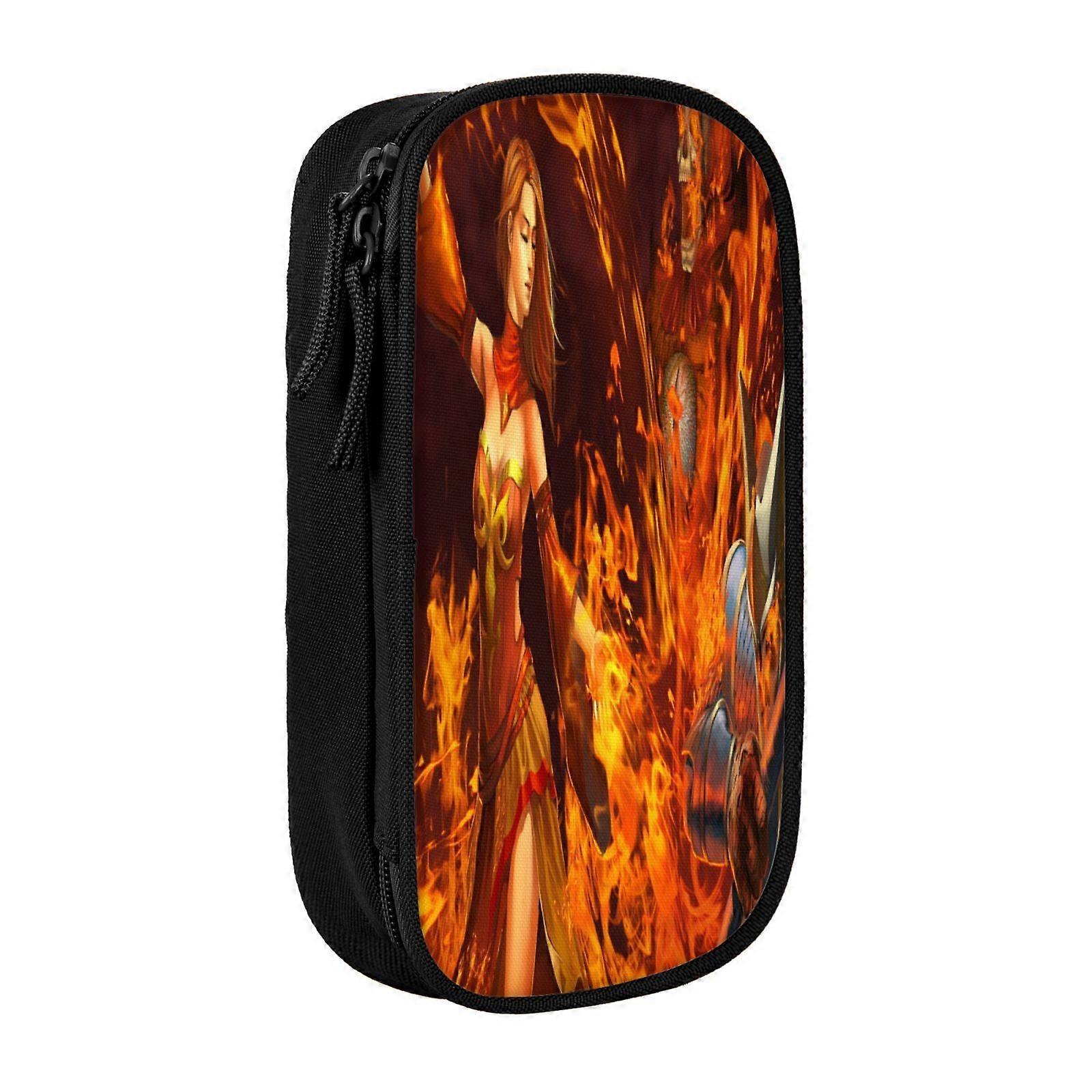 ul22 مقلمة غامضة مقلمة المحمولة سستة مكتب القلم حقيبة الحقيبة للمكتب المدرسي السفر lu22