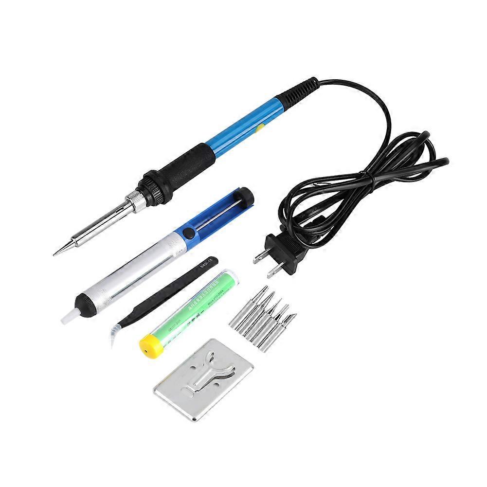 Electric Soldering Iron Adjustable Temperature Tool Kit for Electronics Repair with 60W Power and Ergonomic Design