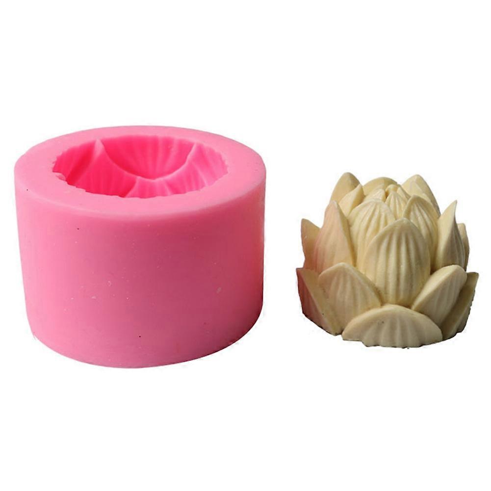 3D Lotus Cake Silicone Mold for Baking, Chocolate, Sugar Paste, Soap, Candle Crafting, Flexible Bakeware