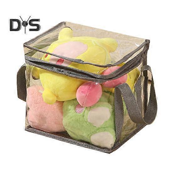 Transparent Toy Storage Bag Large Capacity Waterproof Easy to Clean Zipper Bag Multifunctional Clear Storage Container
