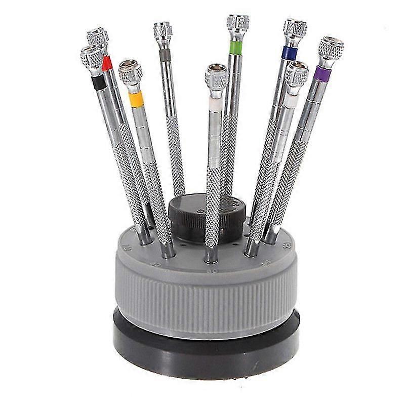 9 Pcs Precision Screwdriver Set Watch Slotted Flat Blade Watchmakers 0.8-2.0mm
