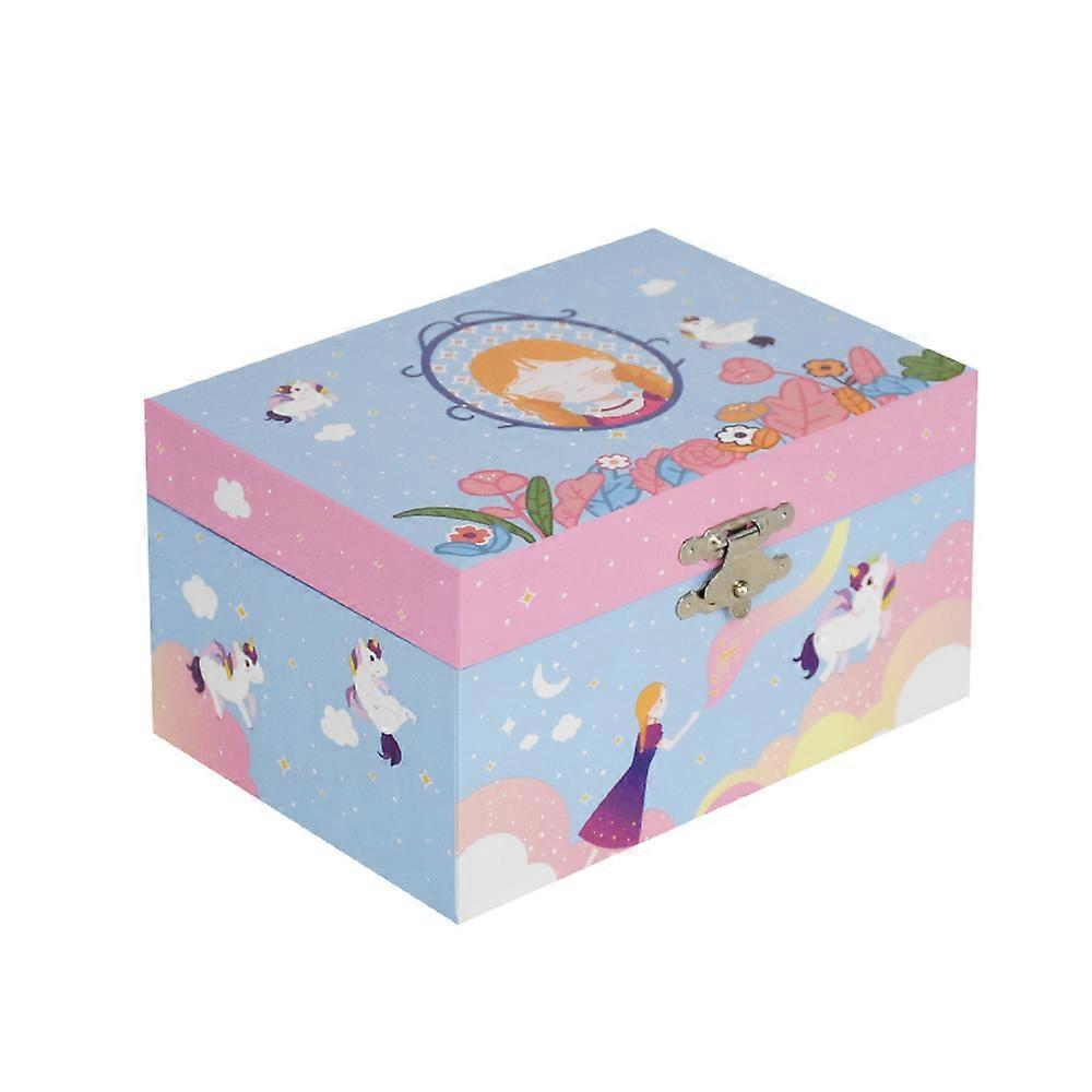 キッズガールミラージュエリーオルゴール、ミラー回転音楽Box_Specialギフト付き