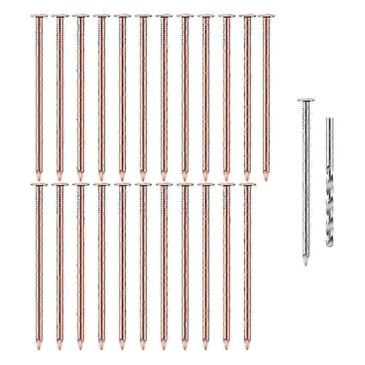 25Pcs Coppers Nails Tree Stump KillersBulk Stump Removal Spikes Hardware Nails for Trees Removing S