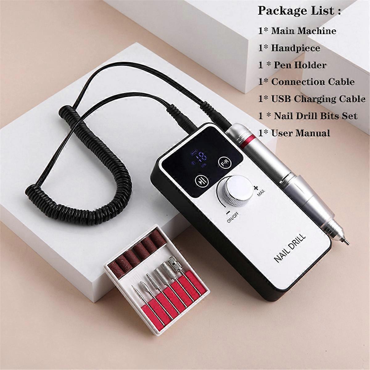 45000RPM電動ネイルドリルマシンジェルネイルポリッシュサンダー低騒音