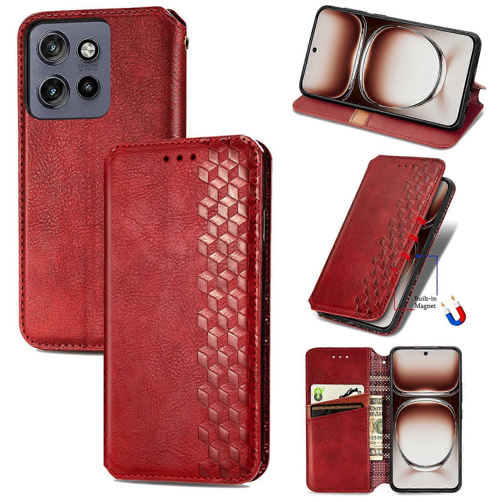 Case for Motorola Edge 50 Neo 5G PU Leather Flip Kickstand Wallet Case with Card Holder Shockproof Cover Compatible With Motorola Edge 50 Neo 5G
