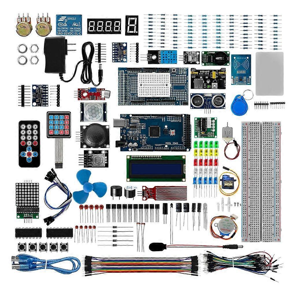 UNO 2560 UNOR3 Nano Starter Kit for Beginners with 54 Digital I/O Pins