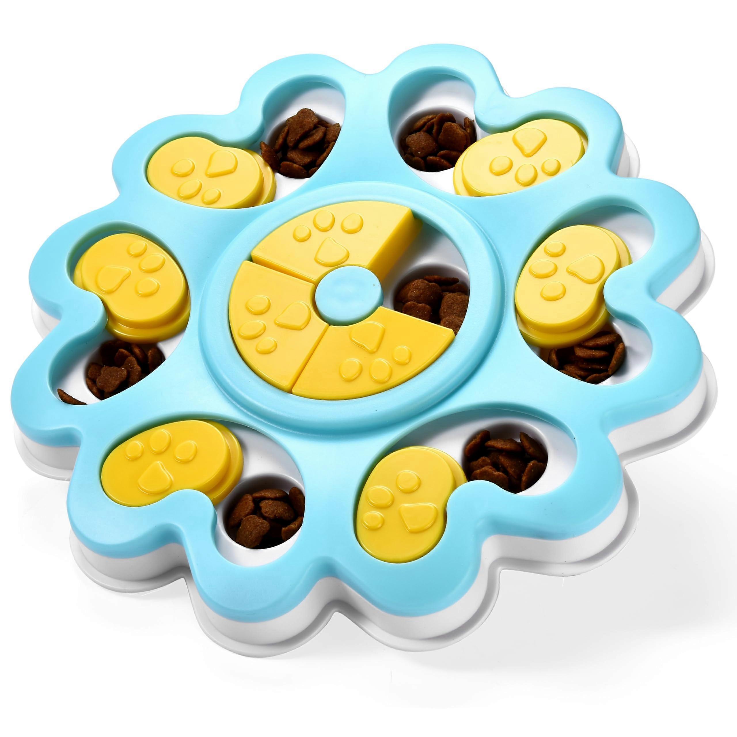 Dog Treat Puzzle Toy - Interactive Slow Feeder for Dogs and Puppies - Hide & Slide Memory Game for Mind Training