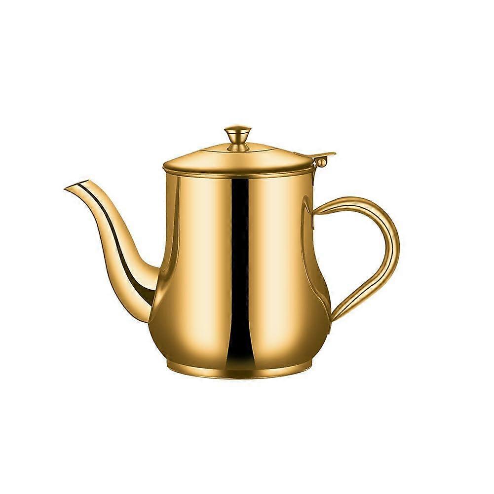 小型不锈钢防锈茶壶 500 毫升容量，适合家庭厨房紧凑型 13 厘米 x 18 厘米