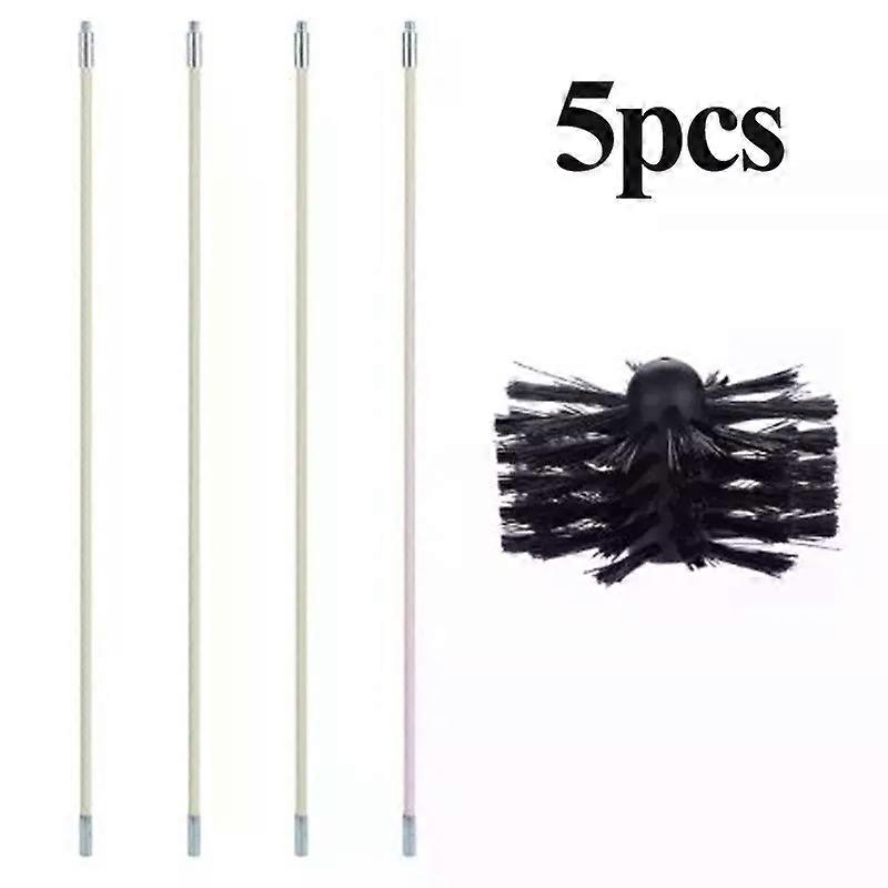 Accessories Practical Useful Brush Soft cloth Dryer Elastic Fireplace Kit Parts Rod Rotary Sweep System Tool Assembly Chimney