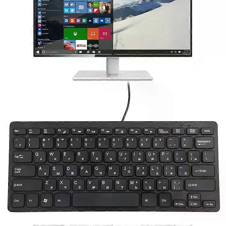 Mini Wired Keyboard-Ultra-Thin Design,Russian Layout,TT-A01