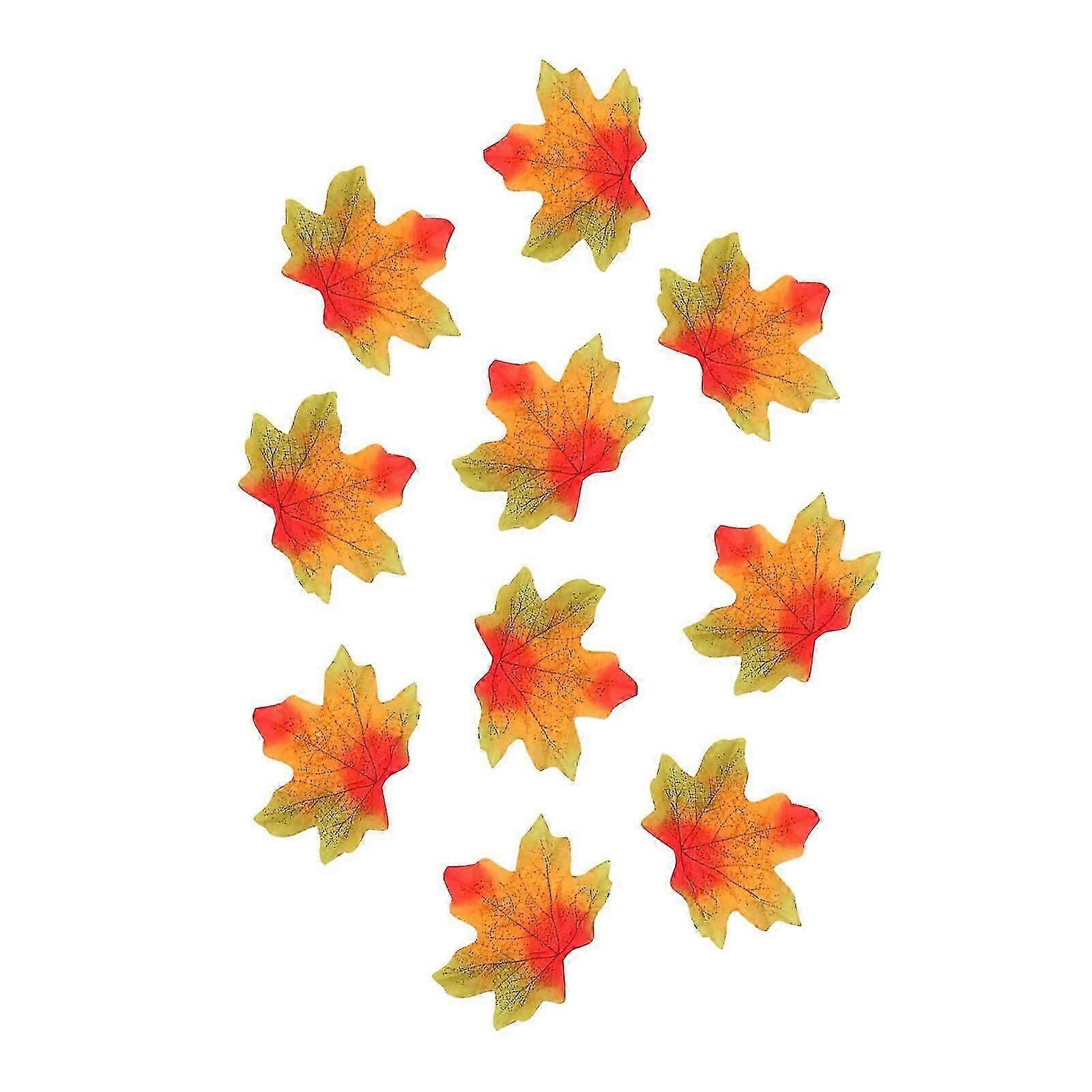 Thanksgiving Artificial Maple Leaf 6pc, 50 Stück in einer Packung, Weihnachten Maple Lea