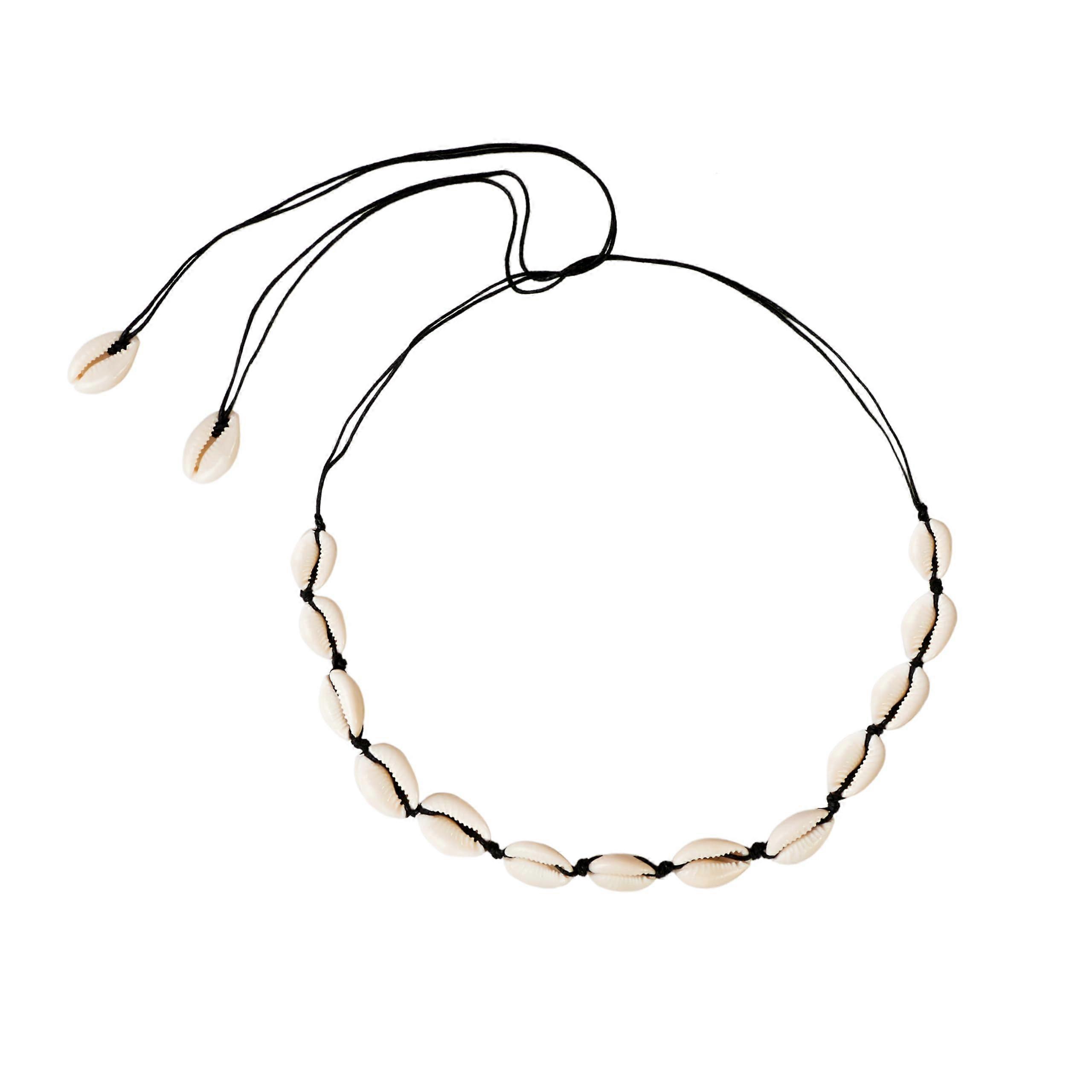 Adjustable metal shell necklace. Stroll series. Multi-faceted buckle design. Suitable for all neck sizes. Sunny and fresh.