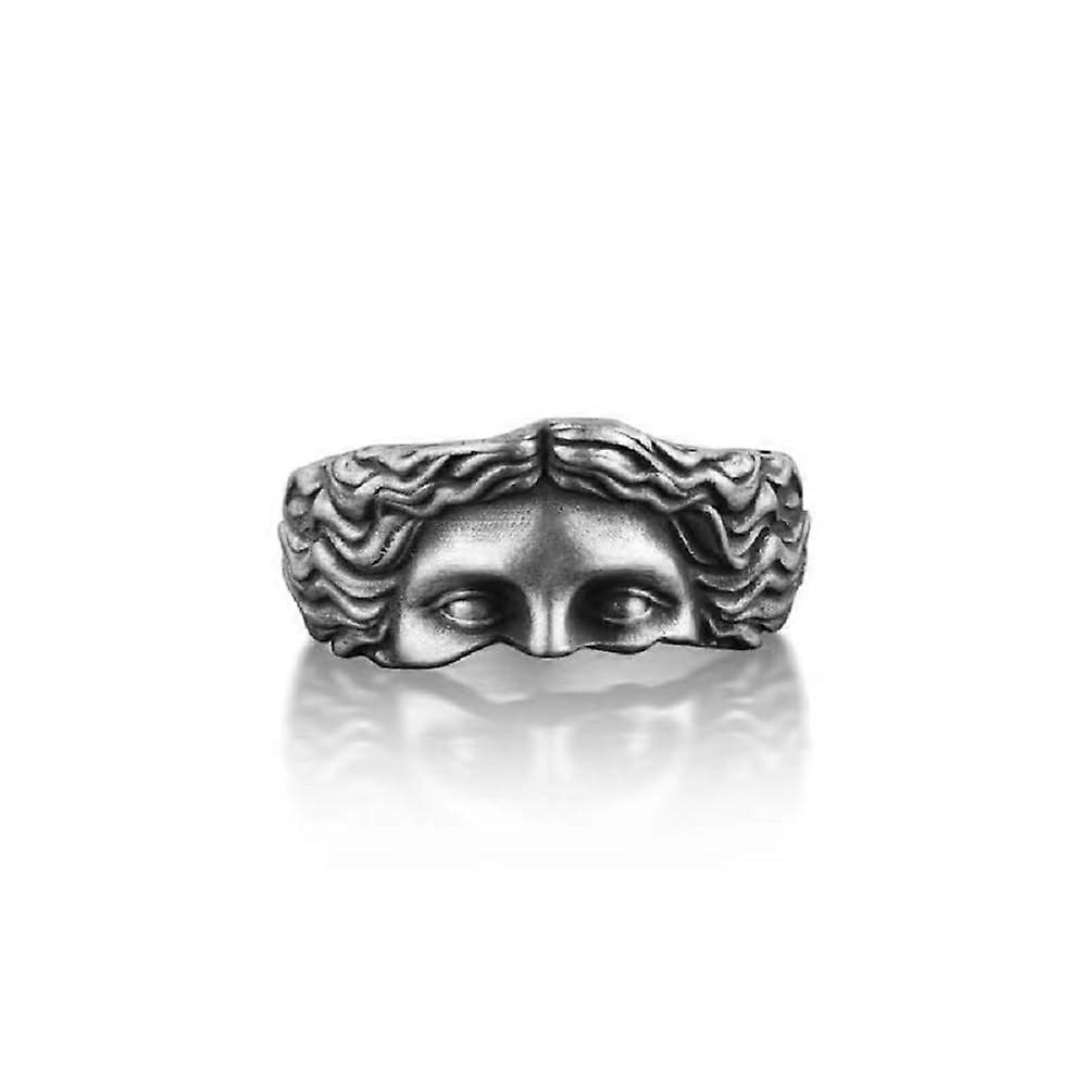 Half Face Ring Adjustable Open Wrap Knuckle Ring in Silver, Boho Style, Unique Design for Women