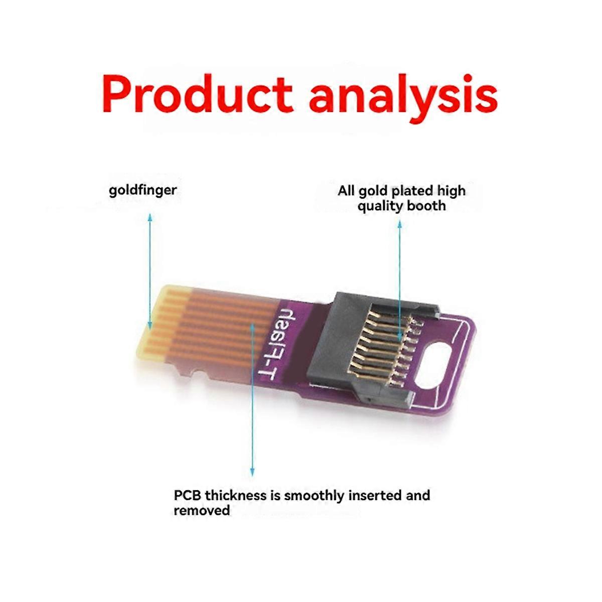 TF Memory Card Test Tools T-Flash Male to Female Extension Adapter