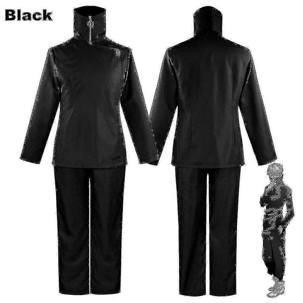 Black Anime Jujutsu Kaisen Inumaki Toge Costume School Uniform-b