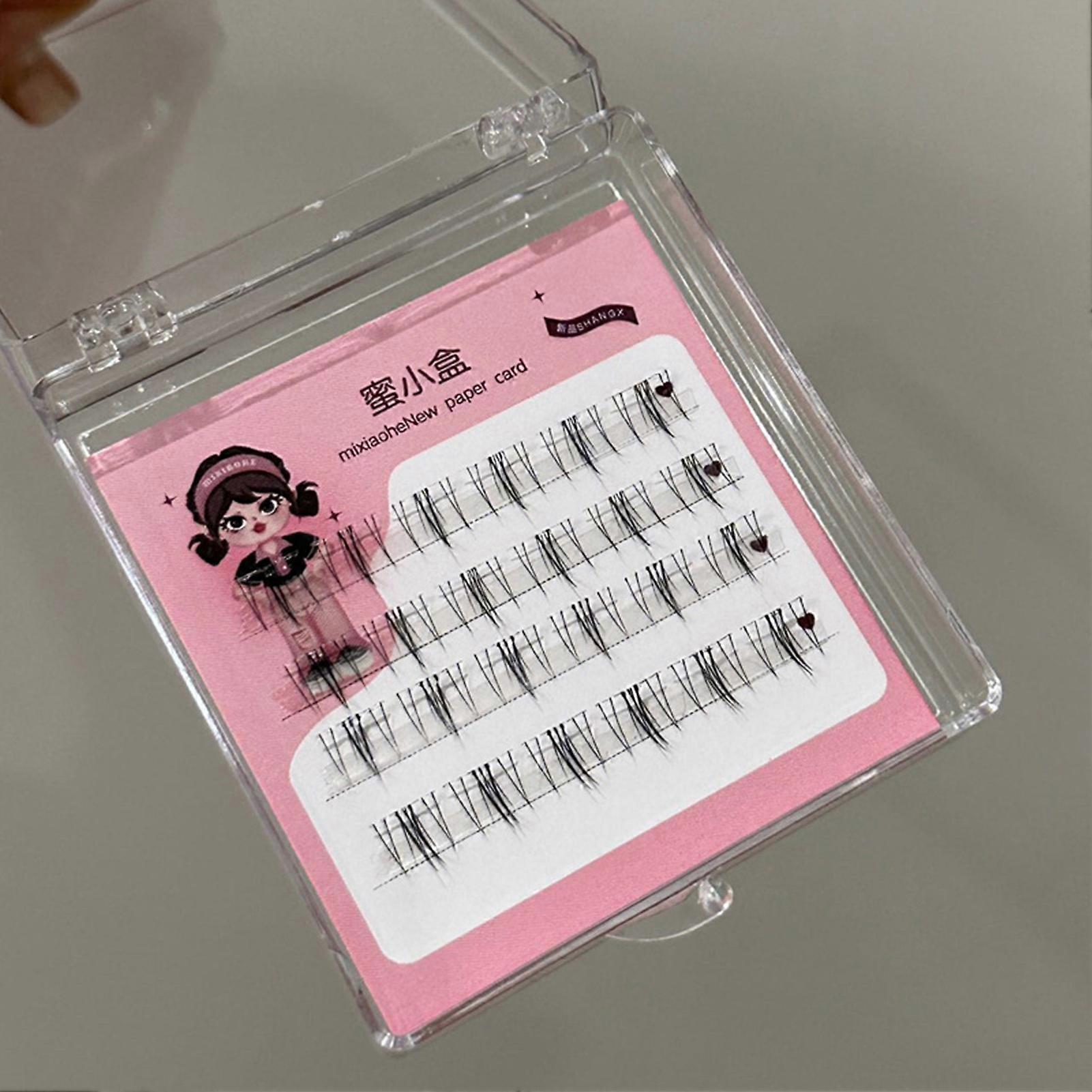 Natural Lower Segmented Eyelashes Lightweight Fur False Eyelashes Makeup Tools